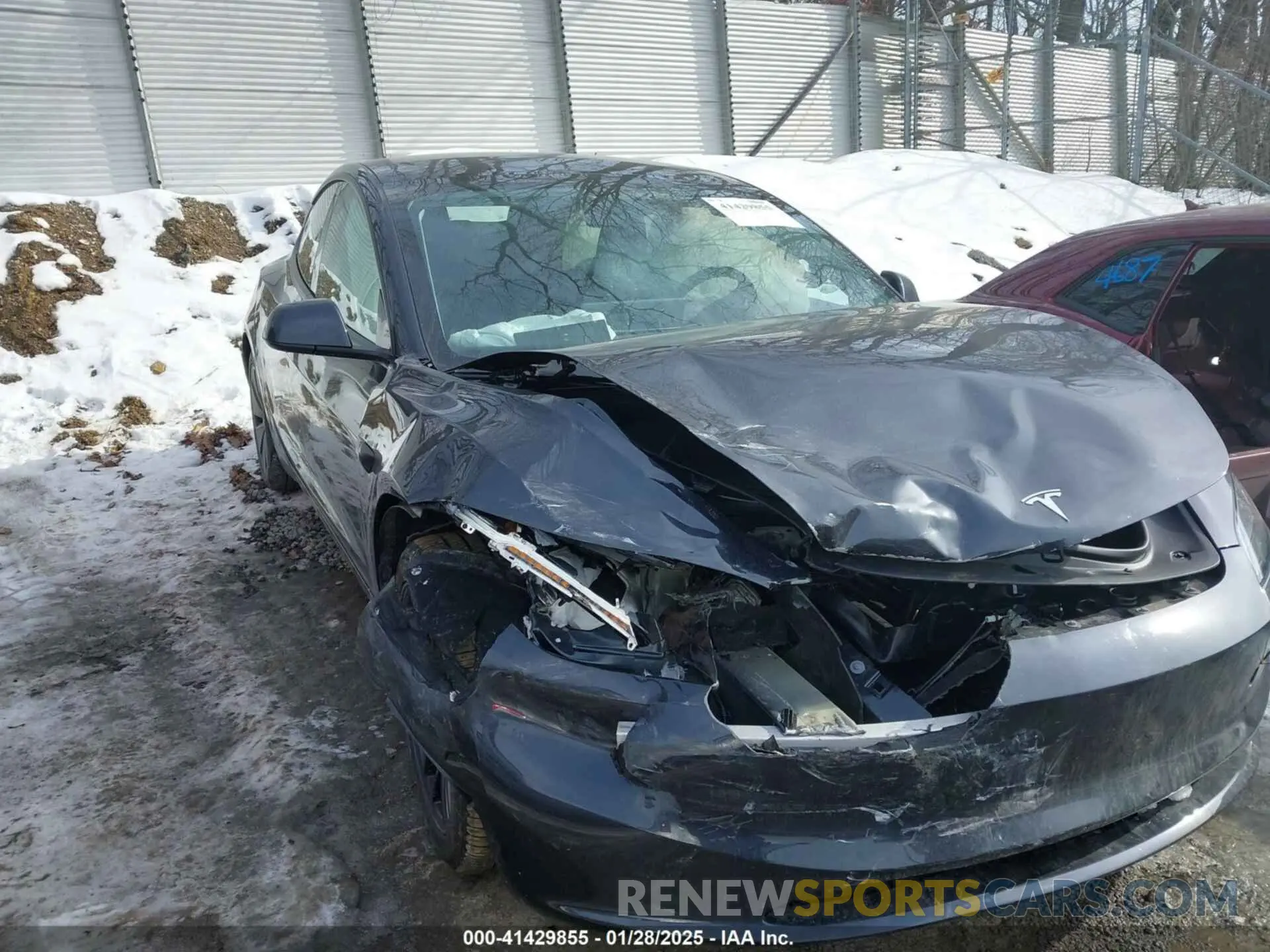 6 Photograph of a damaged car 5YJ3E1EB5SF880681 TESLA MODEL 3 2025
