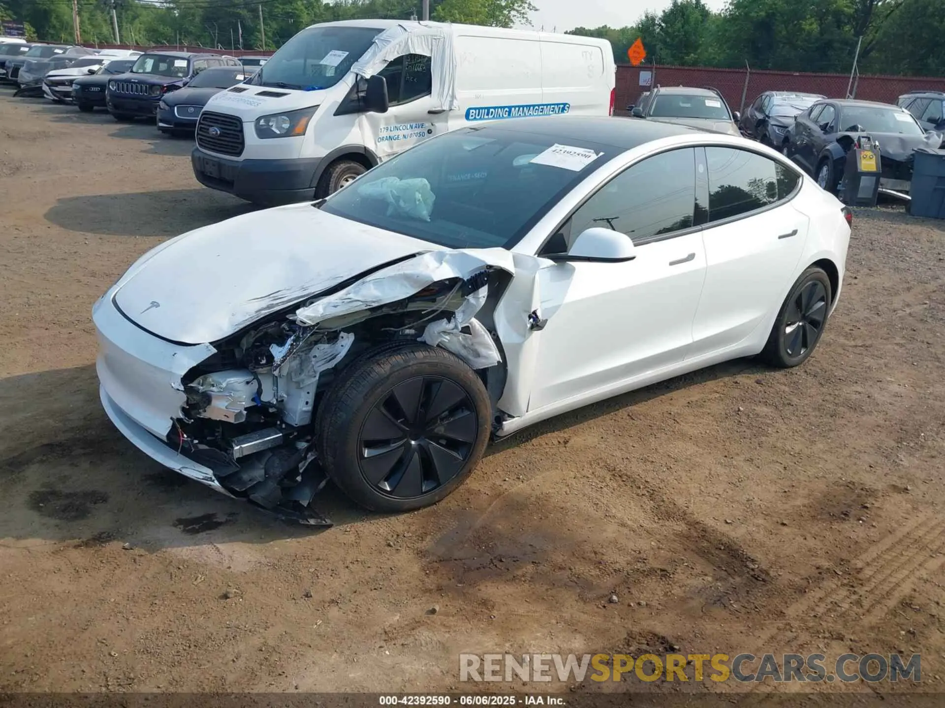 2 Photograph of a damaged car 5YJ3E1EB5SF894032 TESLA MODEL 3 2025