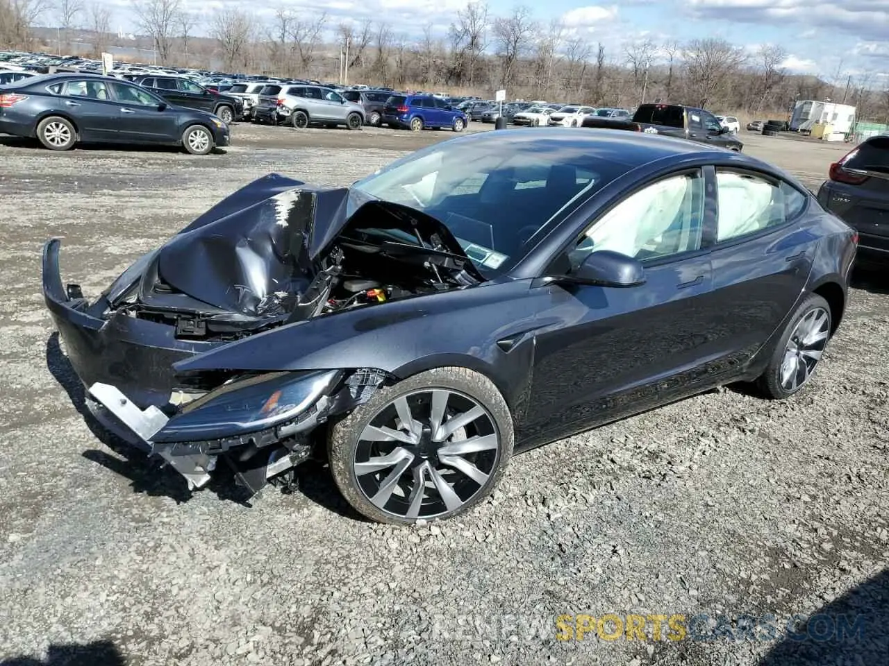 1 Photograph of a damaged car 5YJ3E1EB6SF921092 TESLA MODEL 3 2025