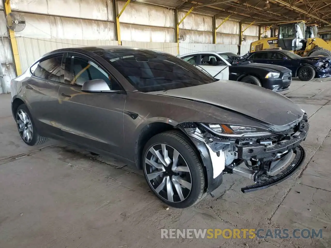 4 Photograph of a damaged car 5YJ3E1EB6SF935588 TESLA MODEL 3 2025