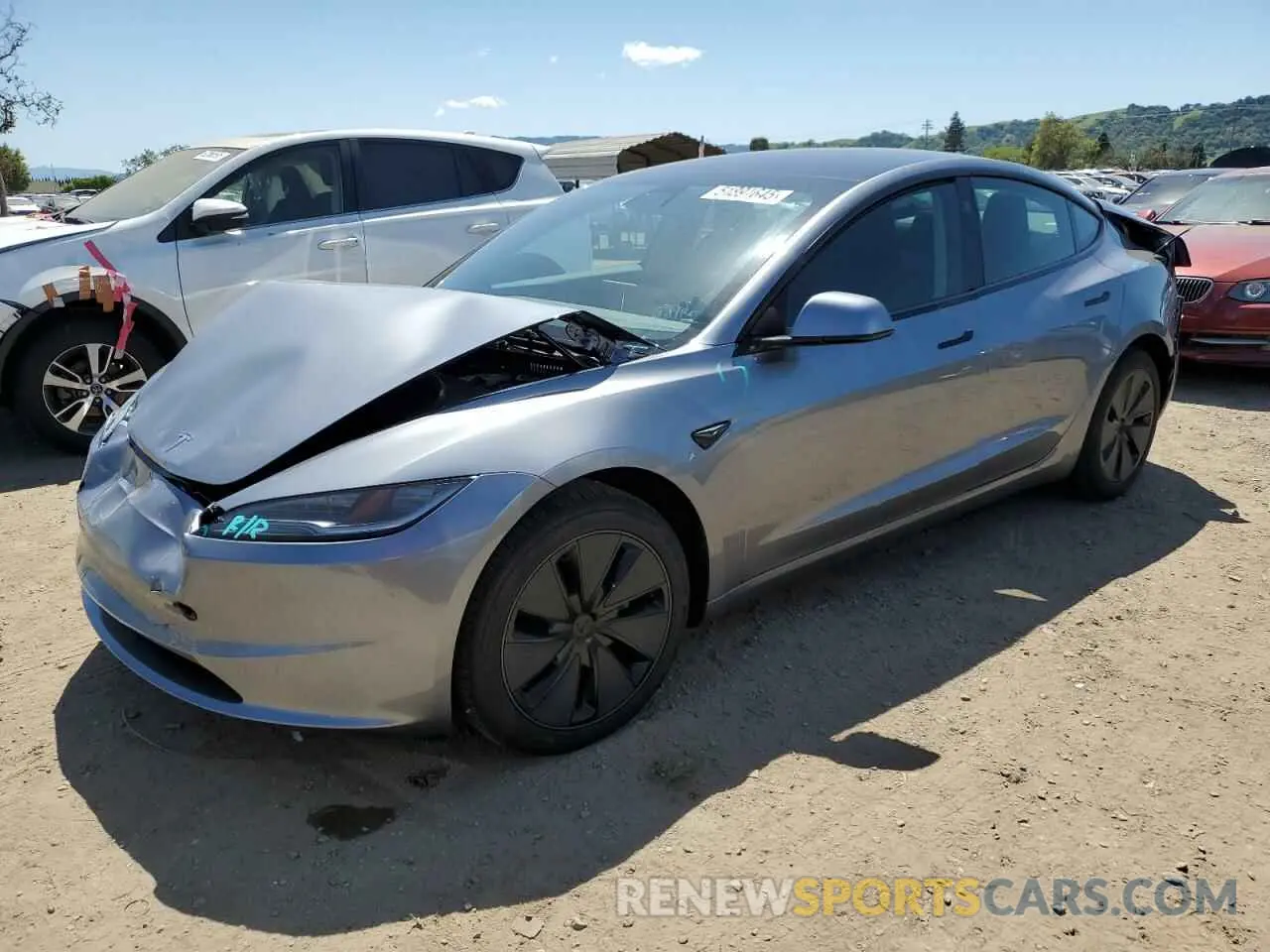 1 Photograph of a damaged car 5YJ3E1EB7SF932568 TESLA MODEL 3 2025