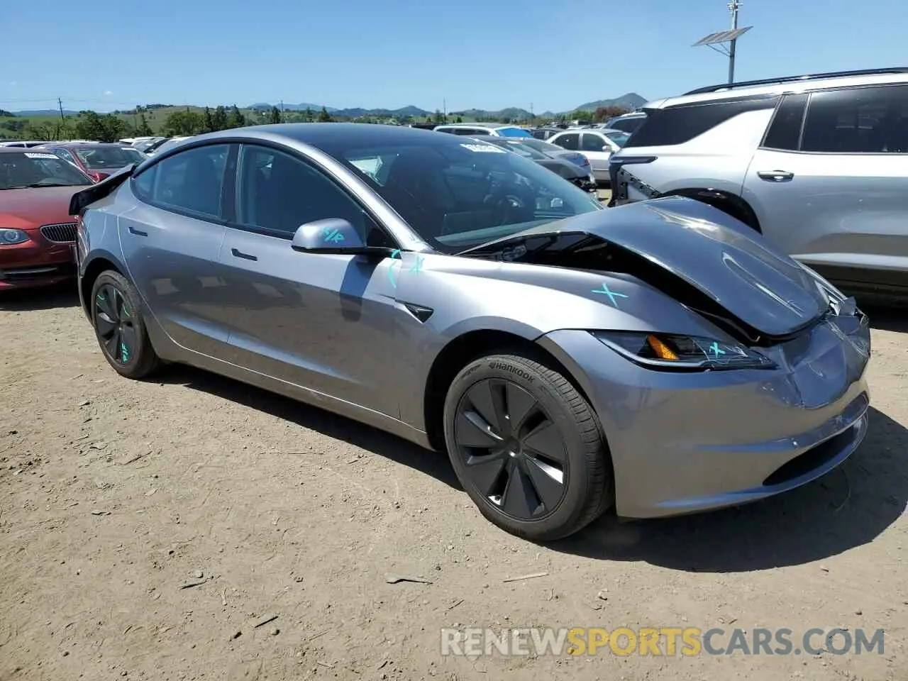 4 Photograph of a damaged car 5YJ3E1EB7SF932568 TESLA MODEL 3 2025