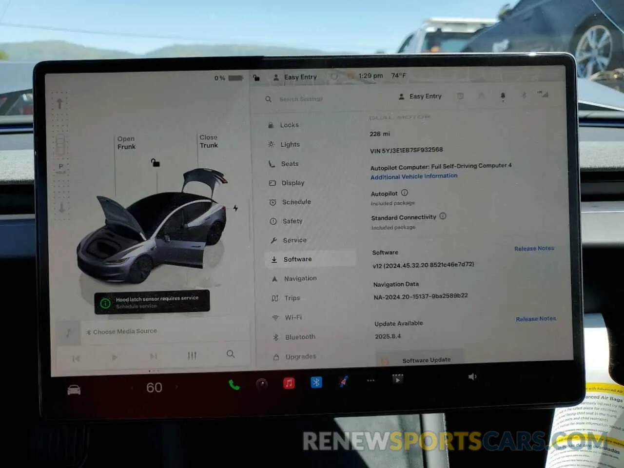 9 Photograph of a damaged car 5YJ3E1EB7SF932568 TESLA MODEL 3 2025