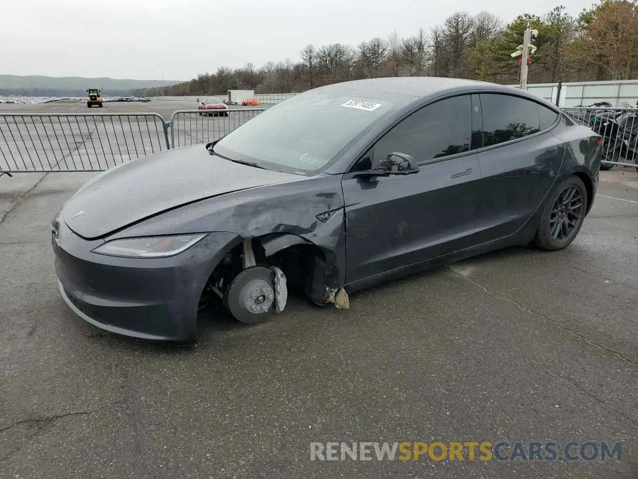 1 Photograph of a damaged car 5YJ3E1EB8SF927606 TESLA MODEL 3 2025
