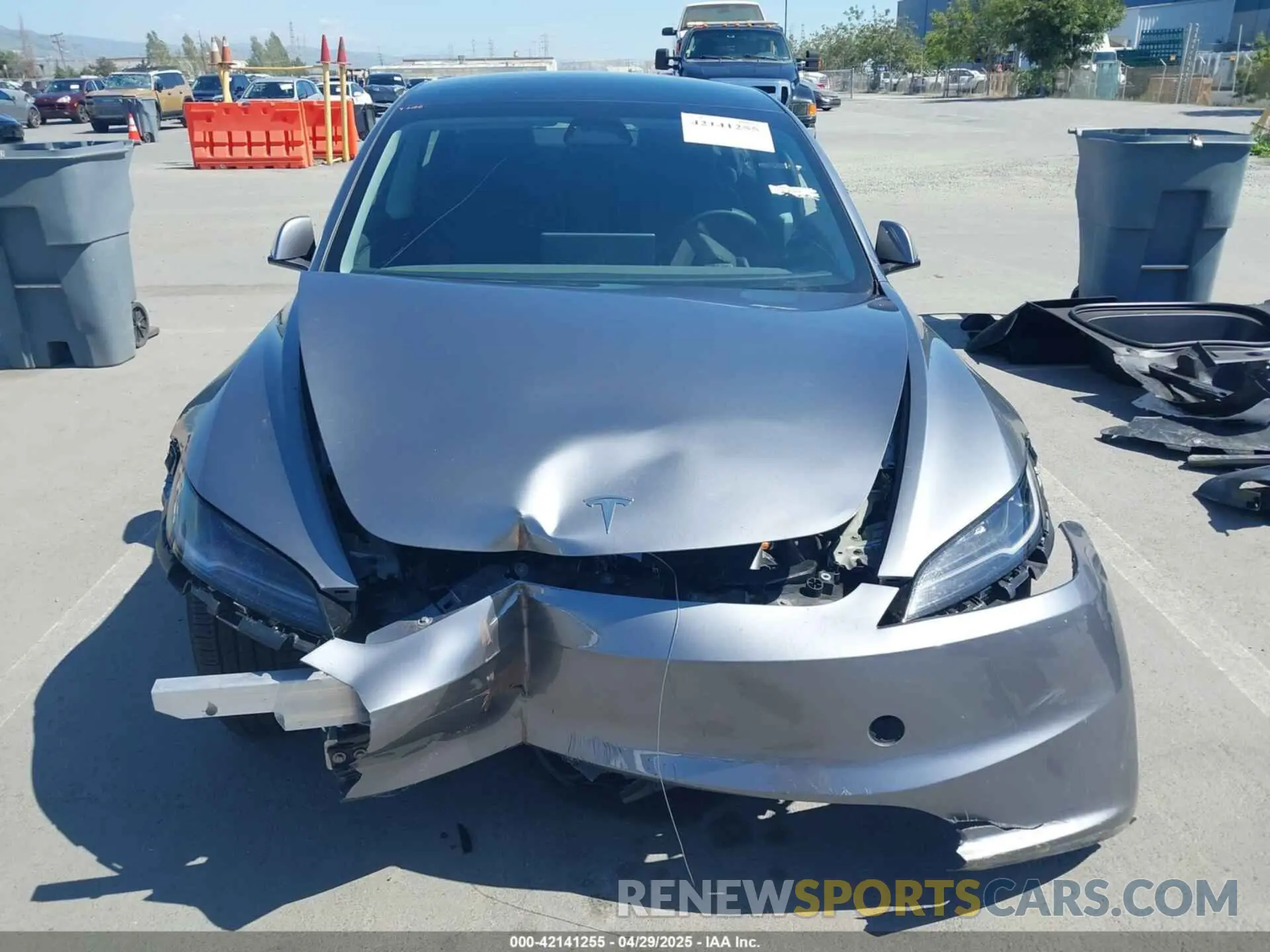 12 Photograph of a damaged car 5YJ3E1EB9SF873801 TESLA MODEL 3 2025