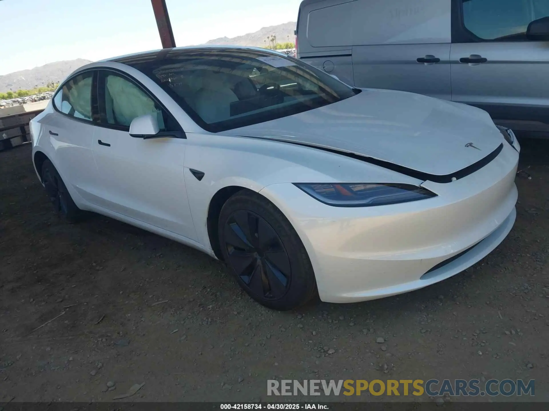 1 Photograph of a damaged car 5YJ3E1EB9SF885771 TESLA MODEL 3 2025