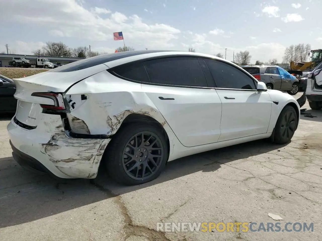 3 Photograph of a damaged car 5YJ3E1EB9SF902505 TESLA MODEL 3 2025