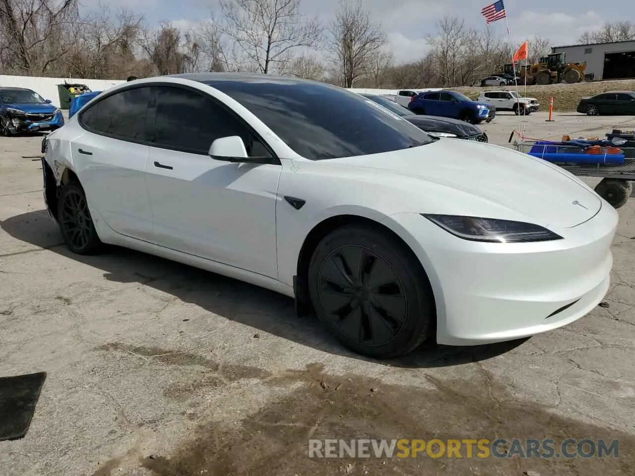 4 Photograph of a damaged car 5YJ3E1EB9SF902505 TESLA MODEL 3 2025