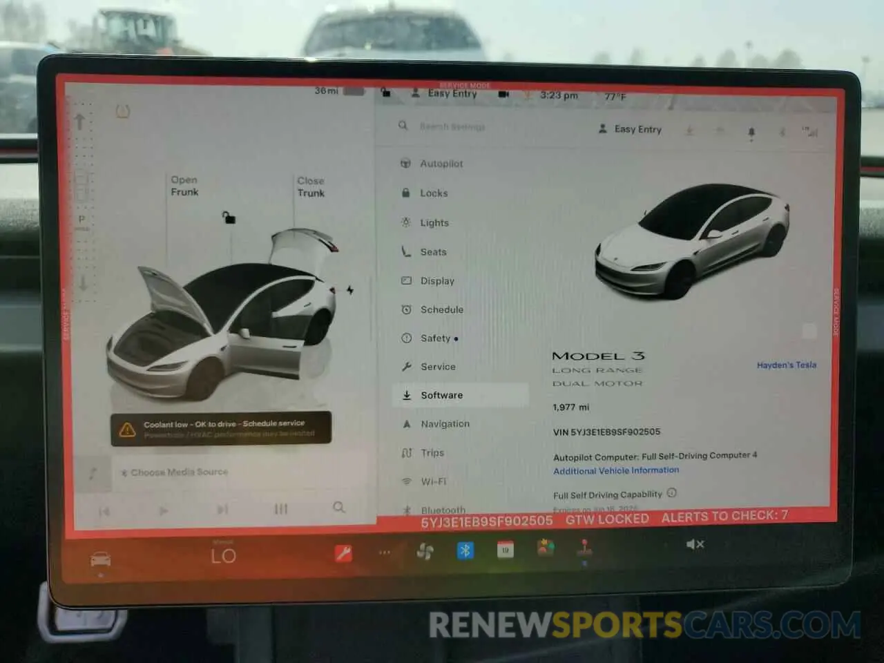 9 Photograph of a damaged car 5YJ3E1EB9SF902505 TESLA MODEL 3 2025