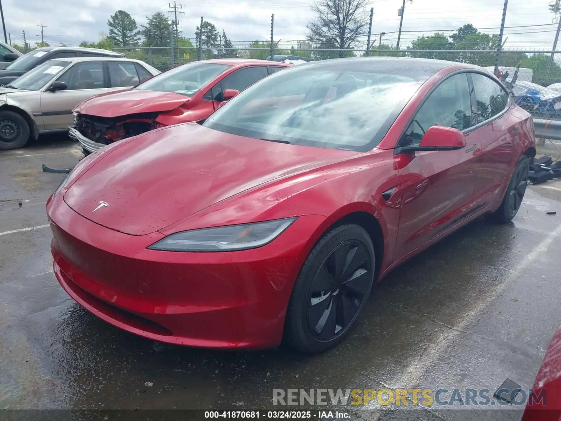 2 Photograph of a damaged car 5YJ3E1EB9SF928781 TESLA MODEL 3 2025