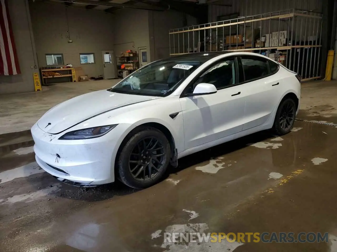 1 Photograph of a damaged car 5YJ3E1EBXSF942561 TESLA MODEL 3 2025