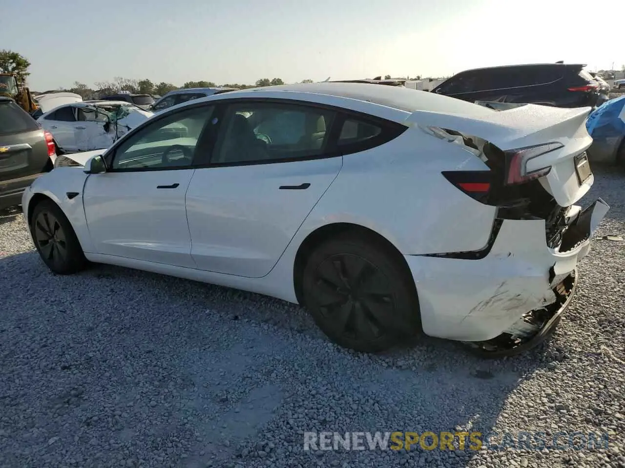 2 Photograph of a damaged car 5YJ3E1EBXSF951972 TESLA MODEL 3 2025