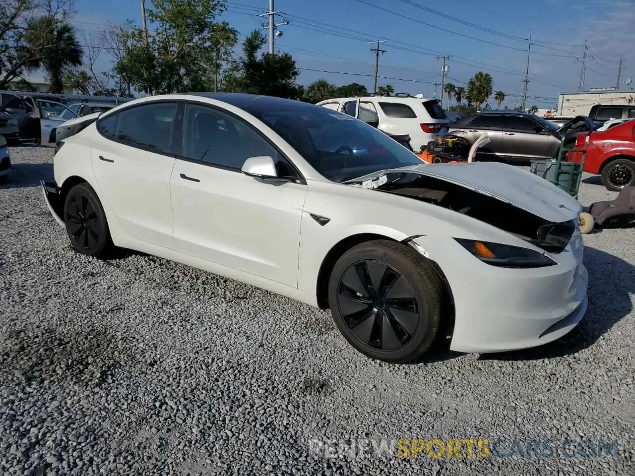 4 Photograph of a damaged car 5YJ3E1EBXSF951972 TESLA MODEL 3 2025