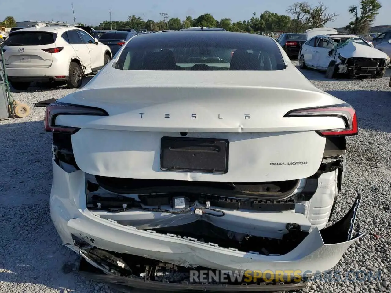 6 Photograph of a damaged car 5YJ3E1EBXSF951972 TESLA MODEL 3 2025