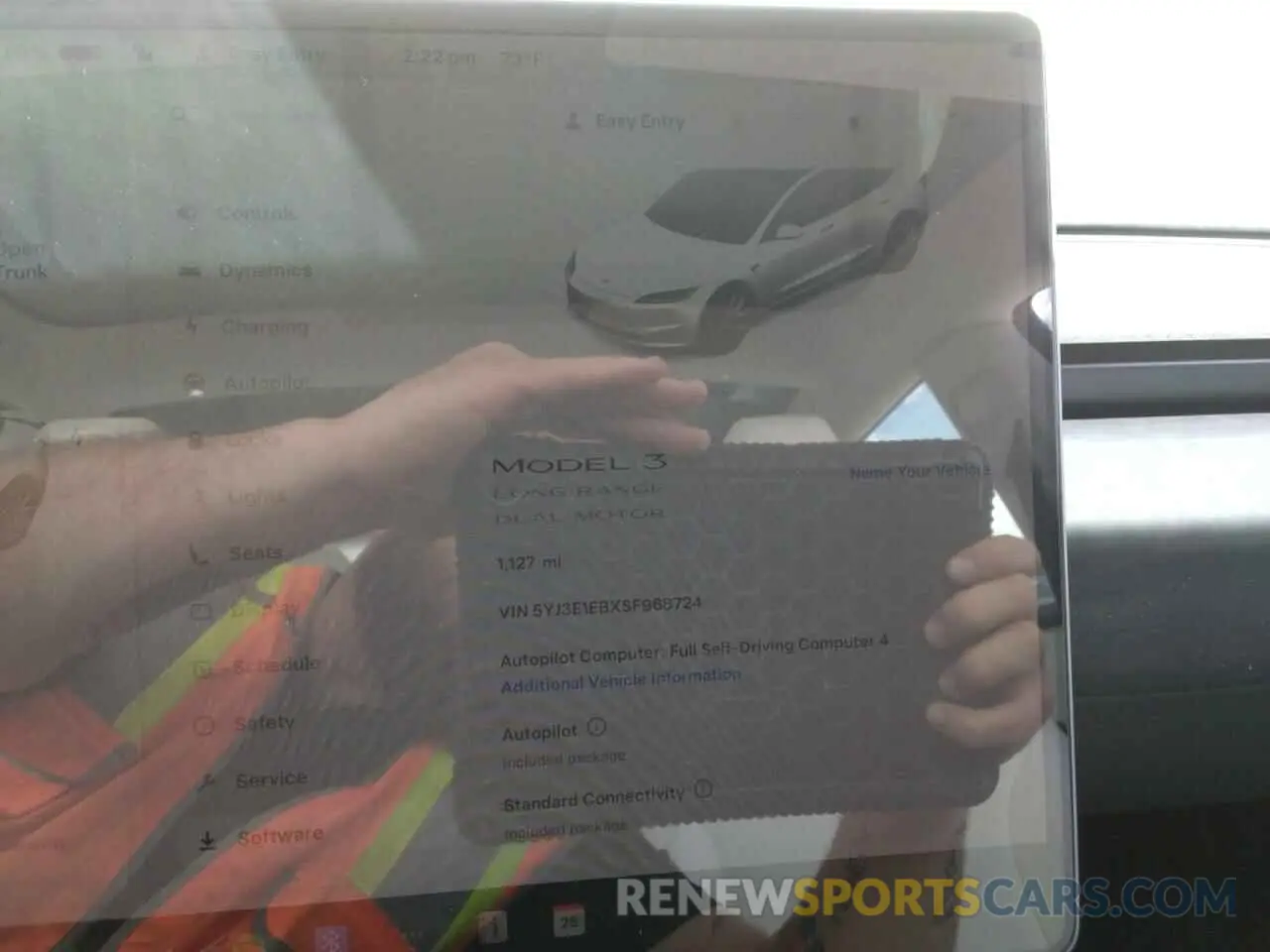 9 Photograph of a damaged car 5YJ3E1EBXSF968724 TESLA MODEL 3 2025