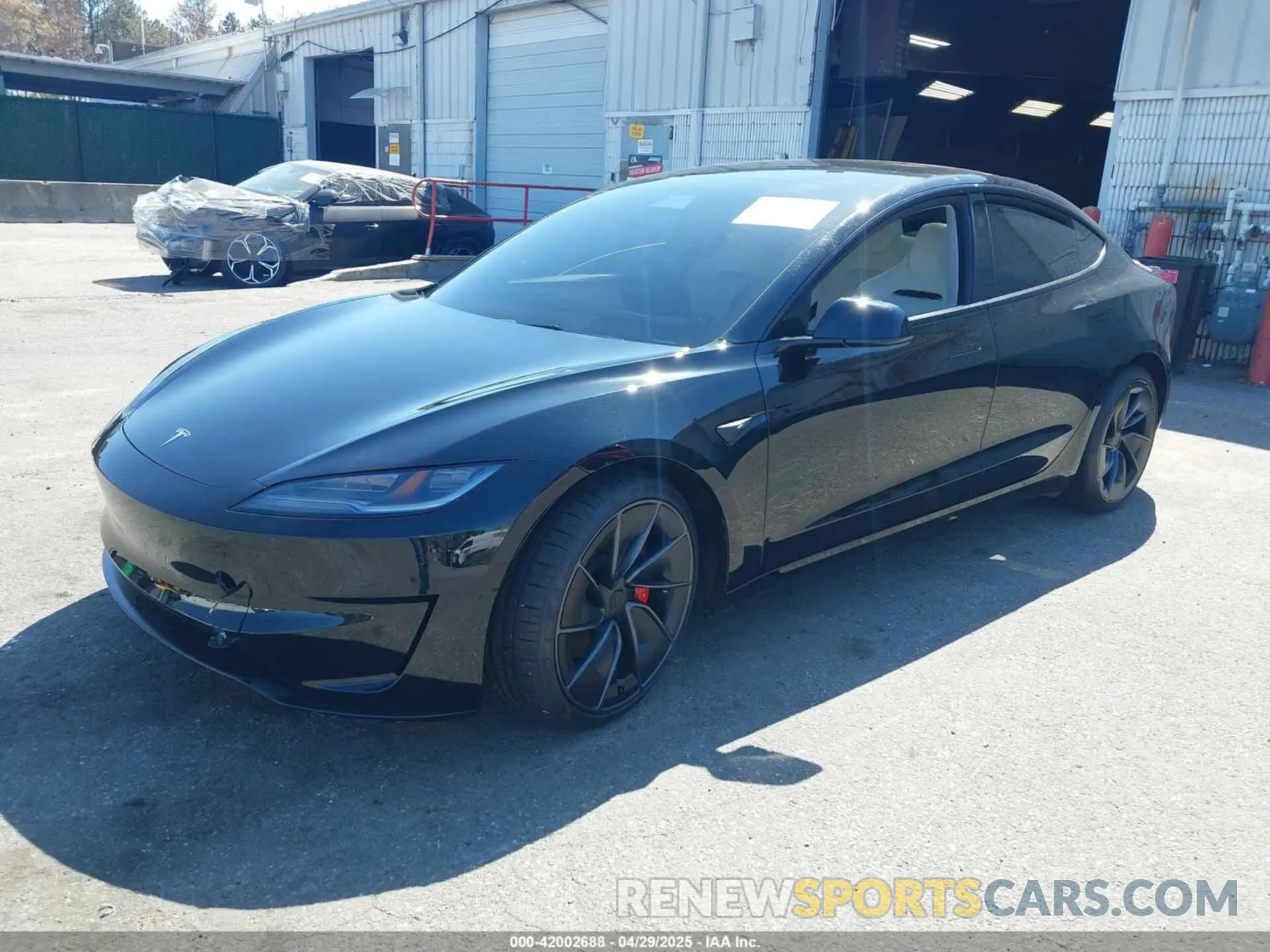 2 Photograph of a damaged car 5YJ3E1ET0SF933067 TESLA MODEL 3 2025