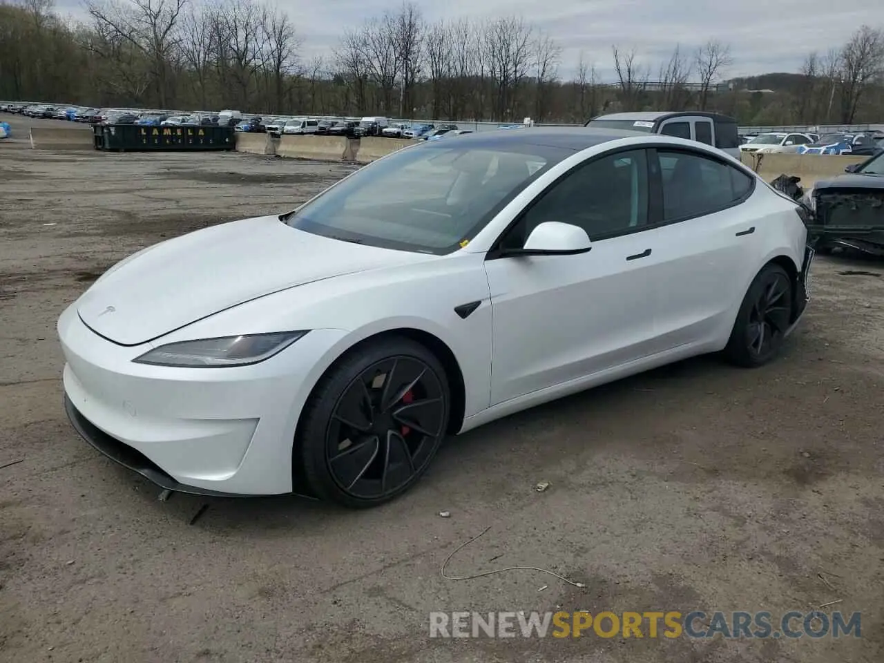 1 Photograph of a damaged car 5YJ3E1ET1SF966501 TESLA MODEL 3 2025
