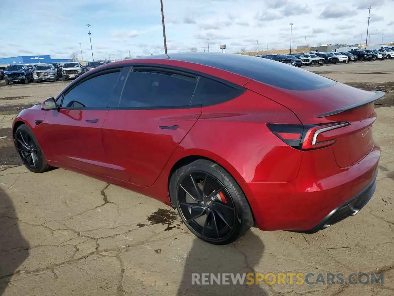 2 Photograph of a damaged car 5YJ3E1ET5SF936188 TESLA MODEL 3 2025