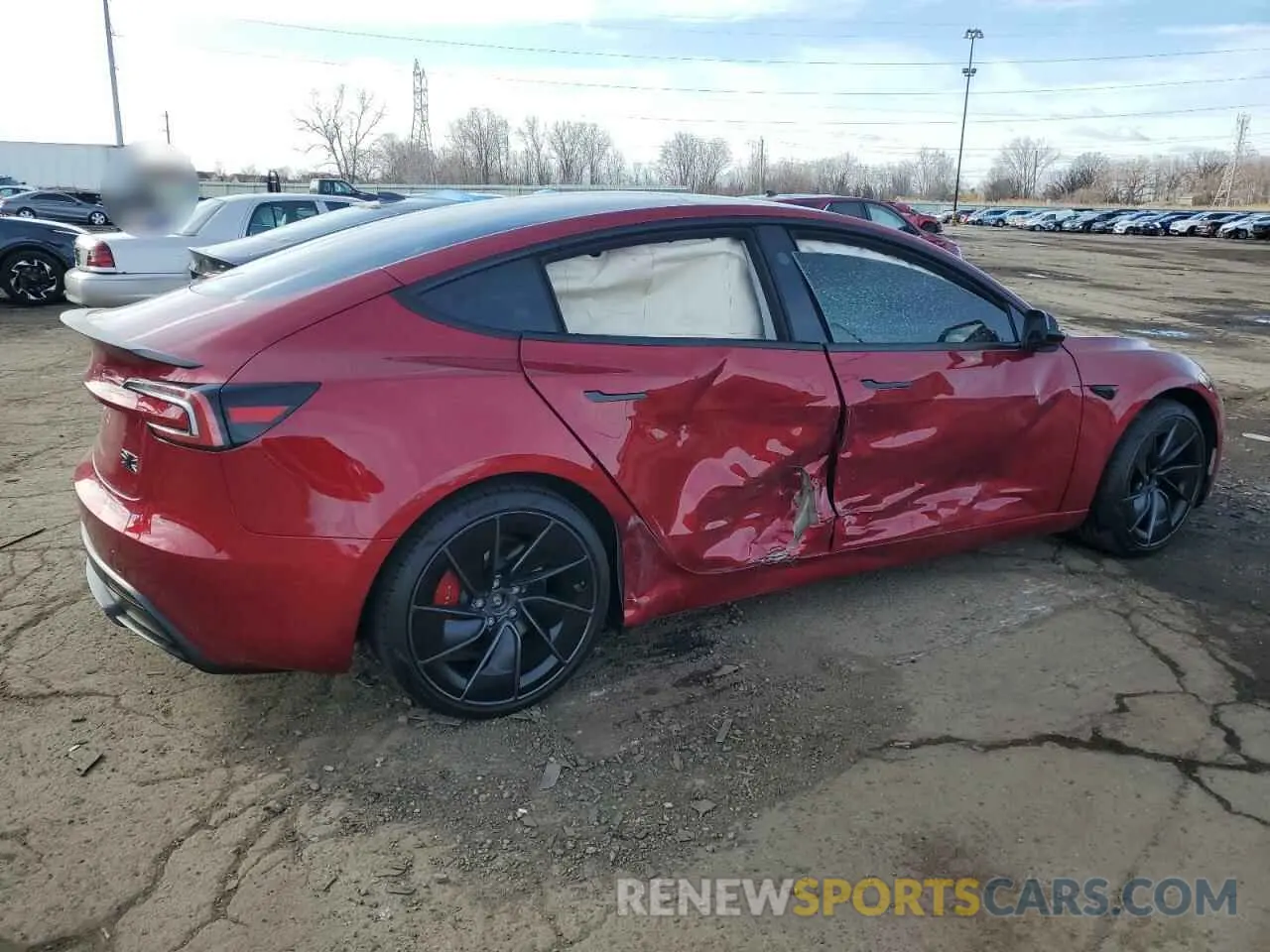 3 Photograph of a damaged car 5YJ3E1ET5SF936188 TESLA MODEL 3 2025