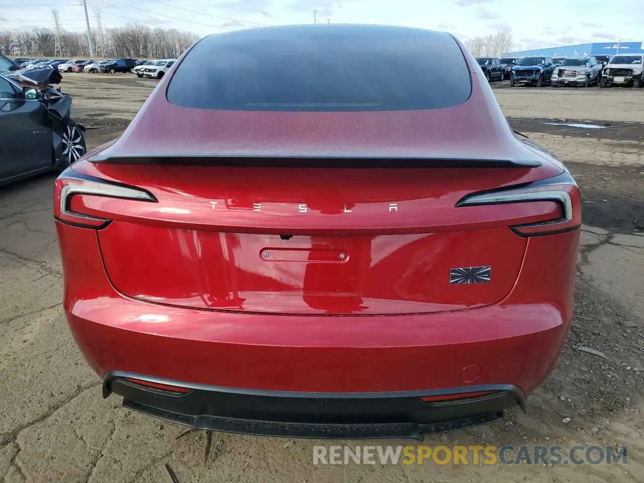 6 Photograph of a damaged car 5YJ3E1ET5SF936188 TESLA MODEL 3 2025