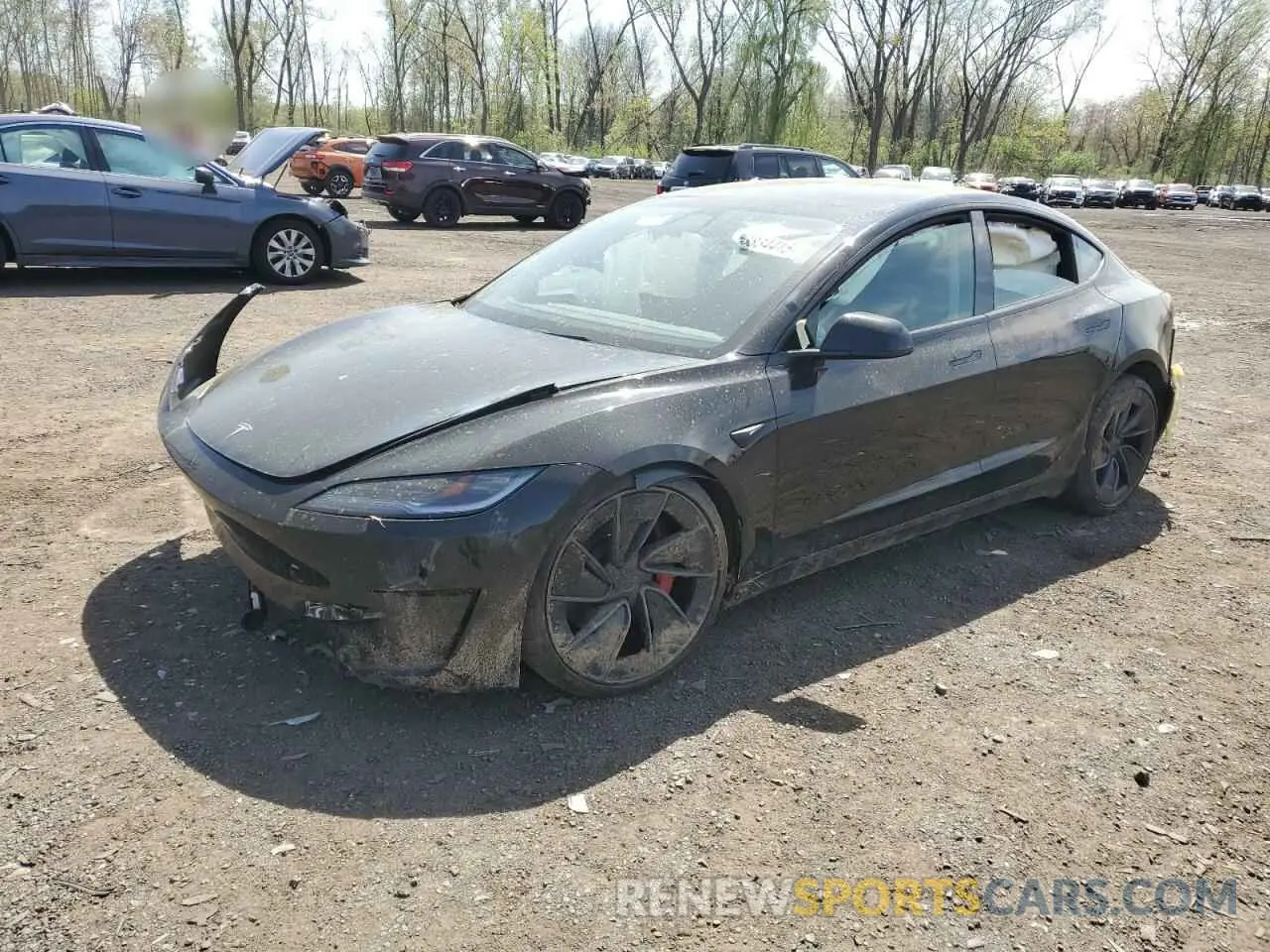 1 Photograph of a damaged car 5YJ3E1ET5SF952679 TESLA MODEL 3 2025