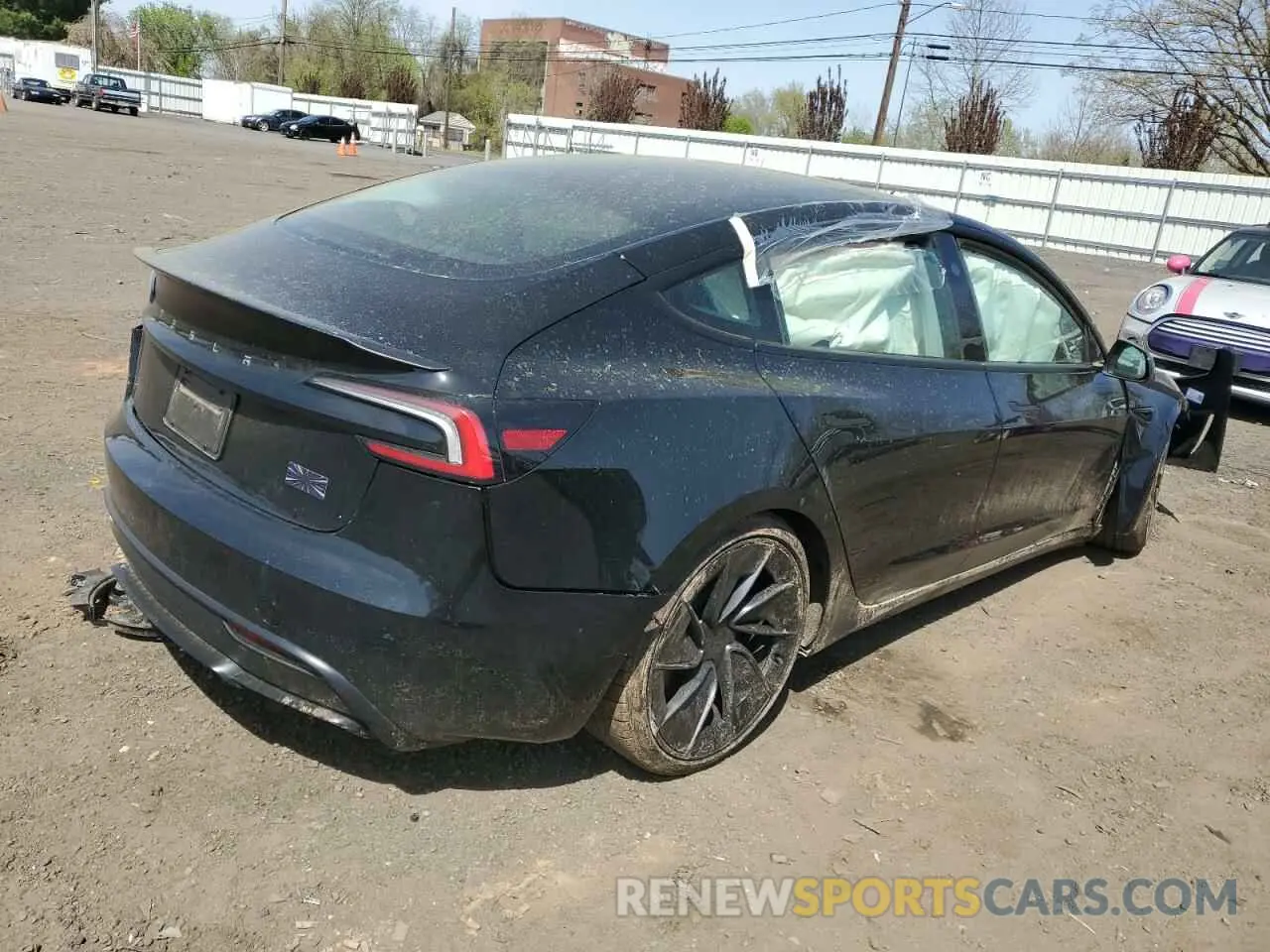 3 Photograph of a damaged car 5YJ3E1ET5SF952679 TESLA MODEL 3 2025