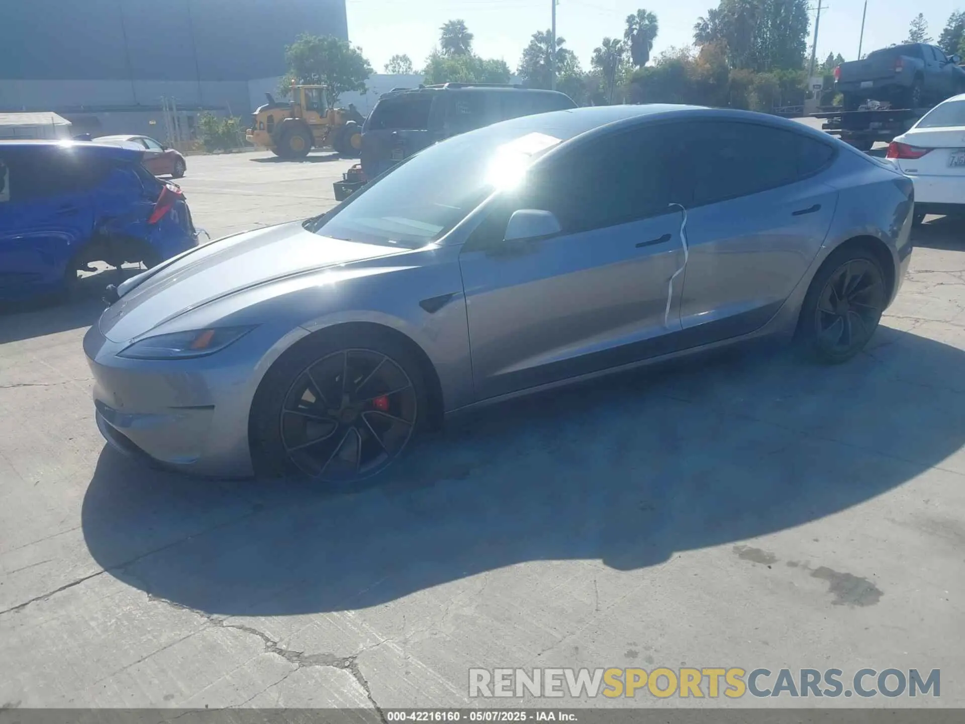 2 Photograph of a damaged car 5YJ3E1ETXSF941483 TESLA MODEL 3 2025