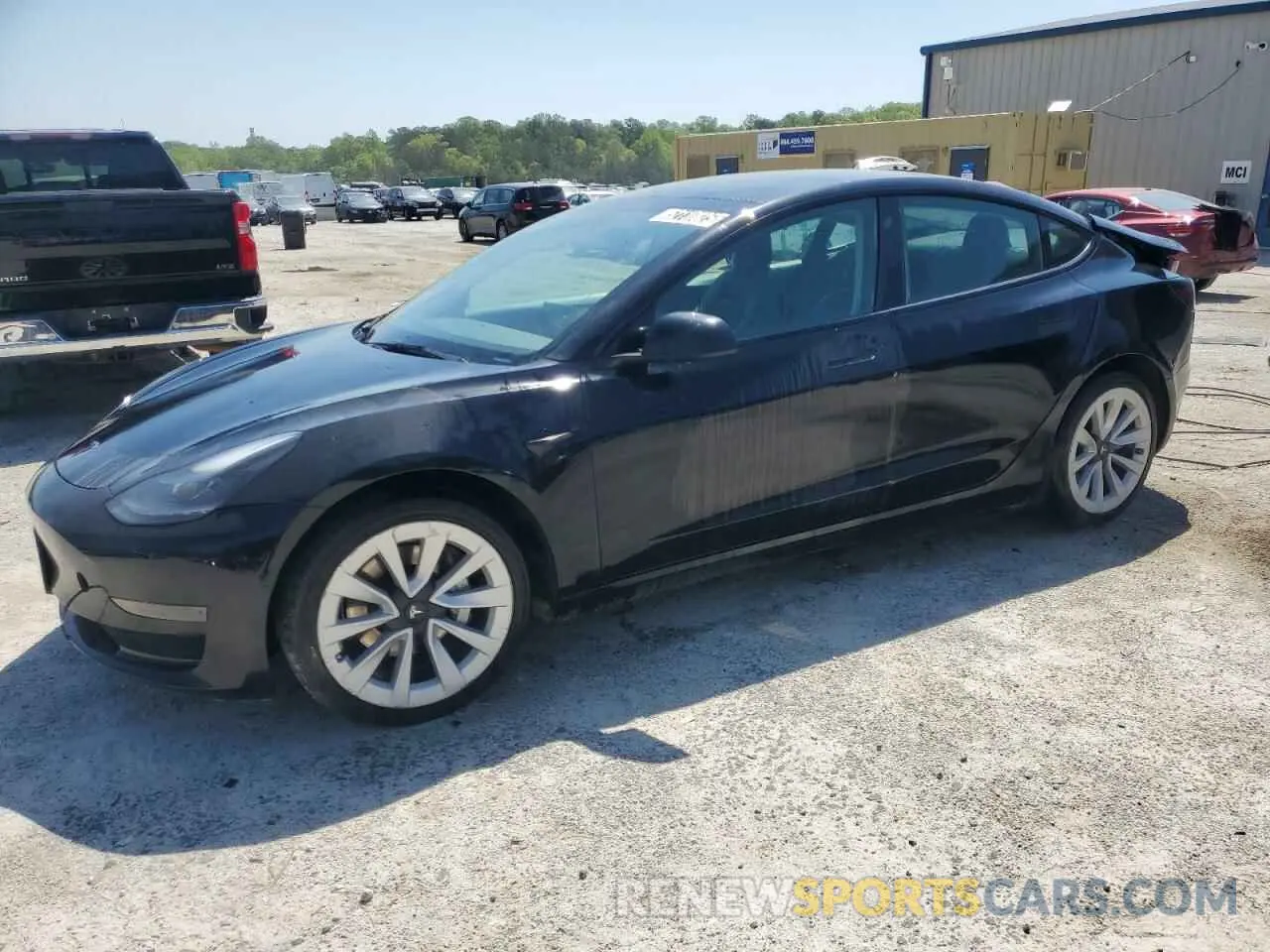 1 Photograph of a damaged car 5YJ3E1EA6NF370920 TESLA MODEL 3 AW 2022