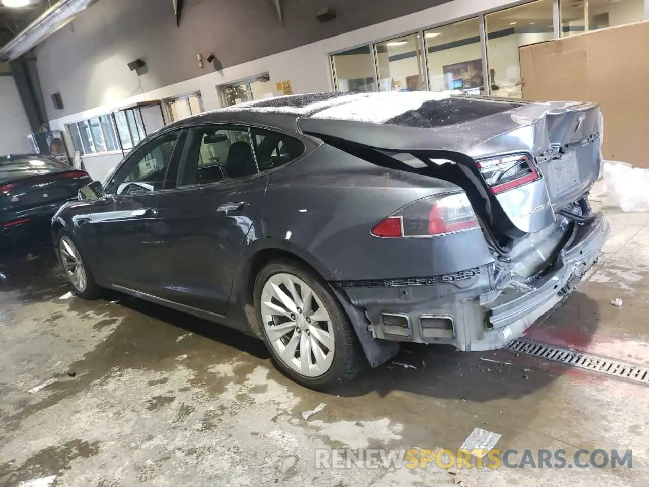 2 Photograph of a damaged car 5YJSA1E2XHF229563 TESLA MODEL S 2017