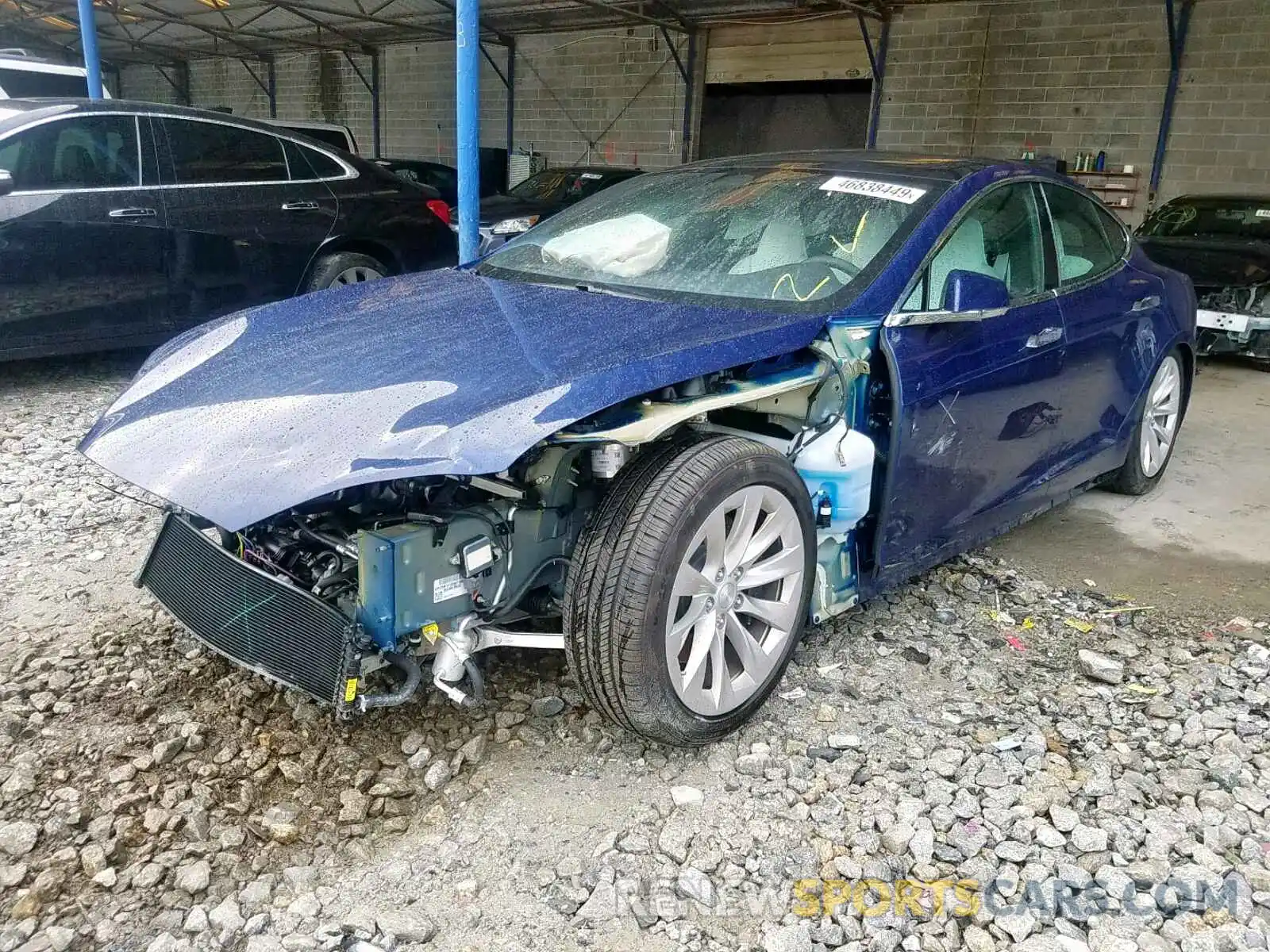 2 Photograph of a damaged car 5YJSA1E20KF306092 TESLA MODEL S 2019