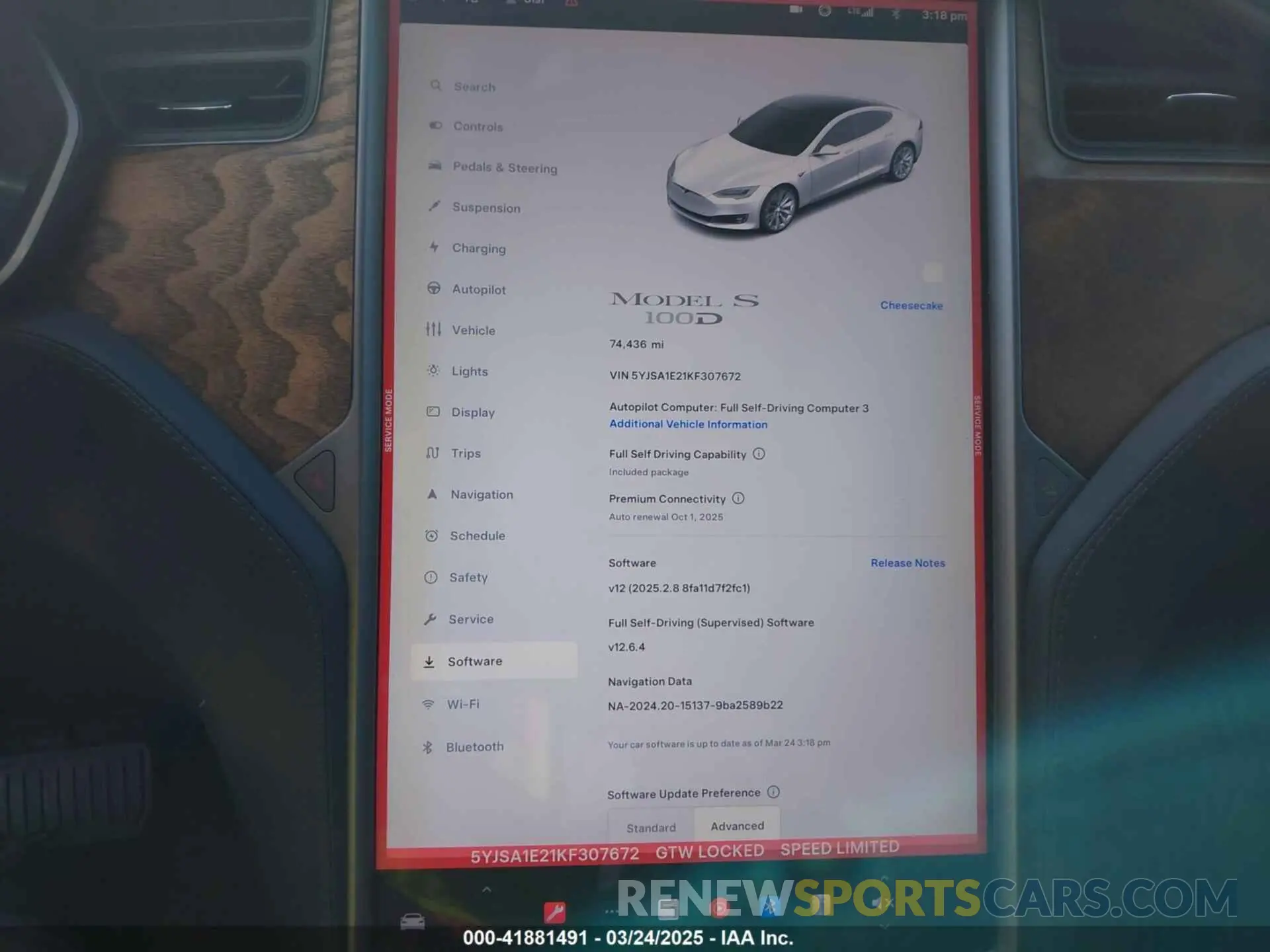 14 Photograph of a damaged car 5YJSA1E21KF307672 TESLA MODEL S 2019