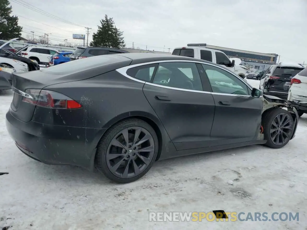3 Photograph of a damaged car 5YJSA1E24KF338656 TESLA MODEL S 2019