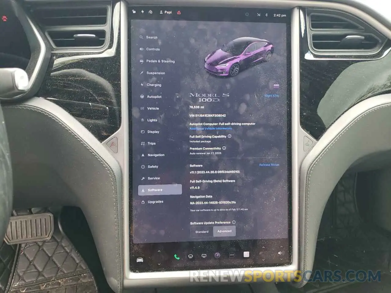 9 Photograph of a damaged car 5YJSA1E26KF308042 TESLA MODEL S 2019