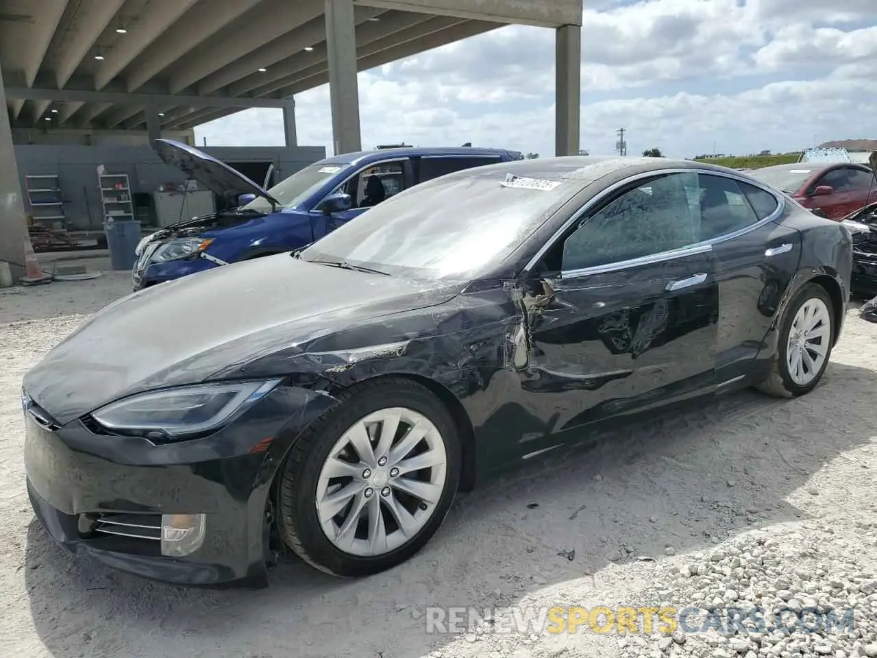 1 Photograph of a damaged car 5YJSA1E29KF306446 TESLA MODEL S 2019