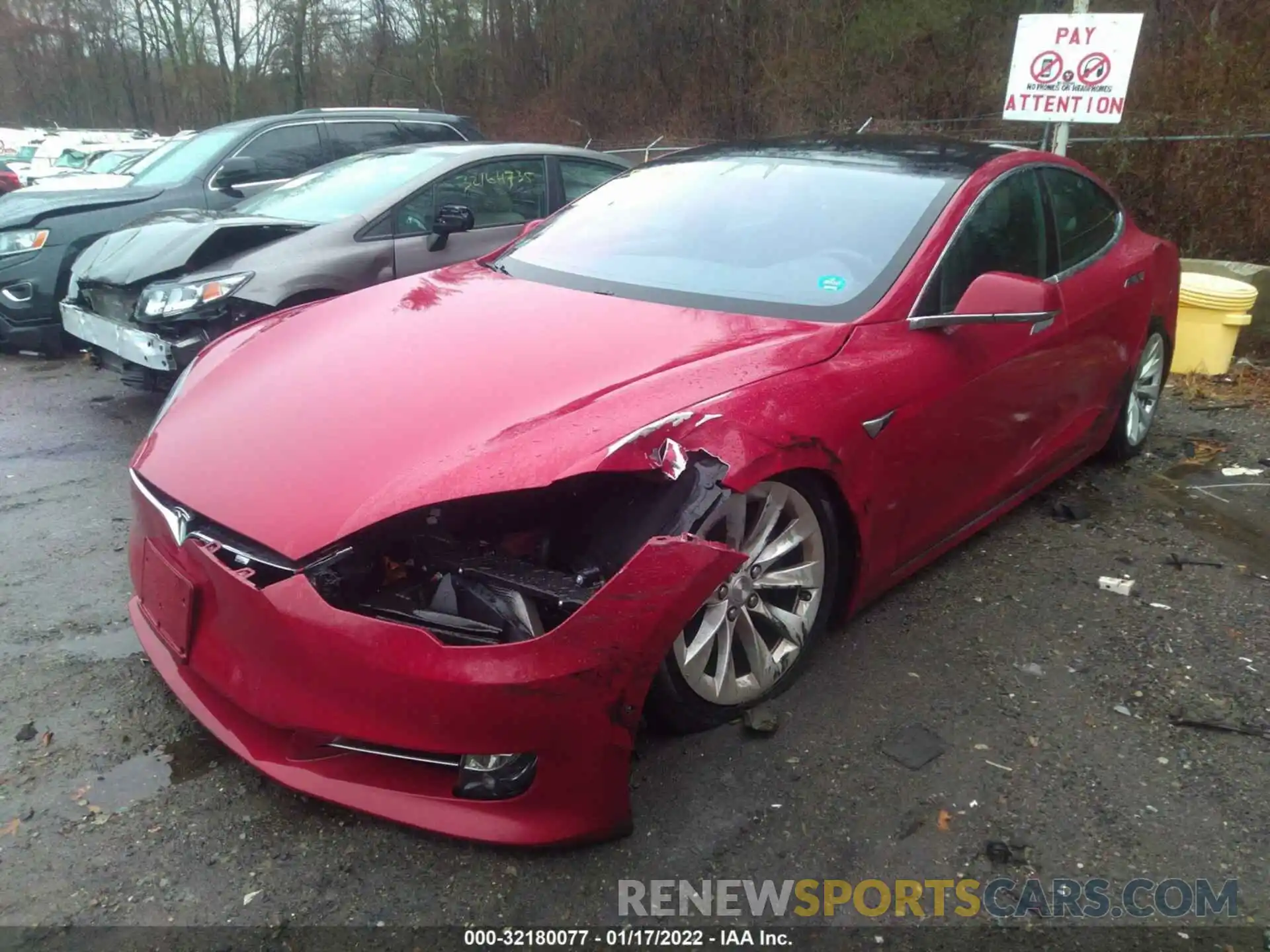 2 Photograph of a damaged car 5YJSA1E29KF337700 TESLA MODEL S 2019