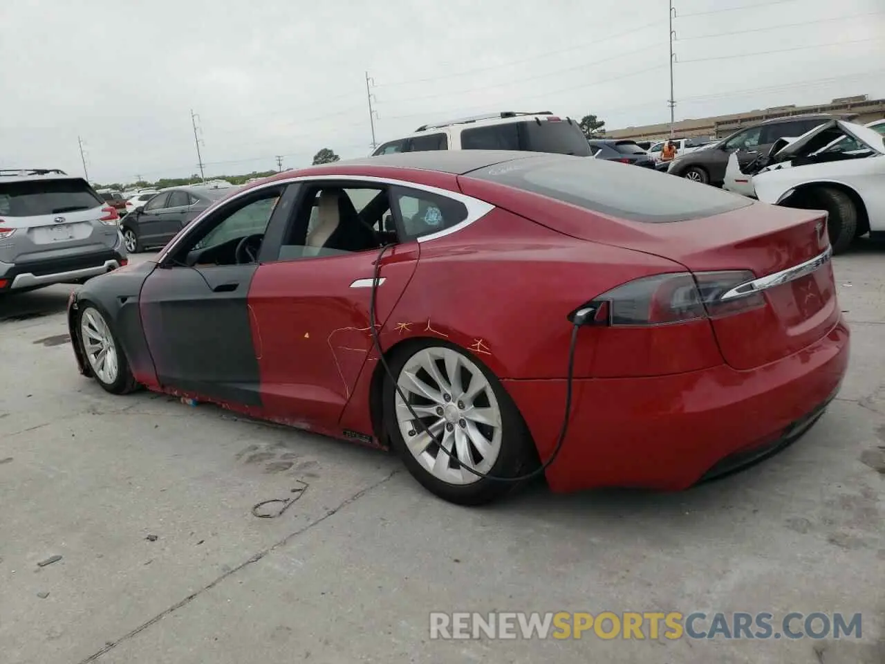2 Photograph of a damaged car 5YJSA1E29KF347384 TESLA MODEL S 2019