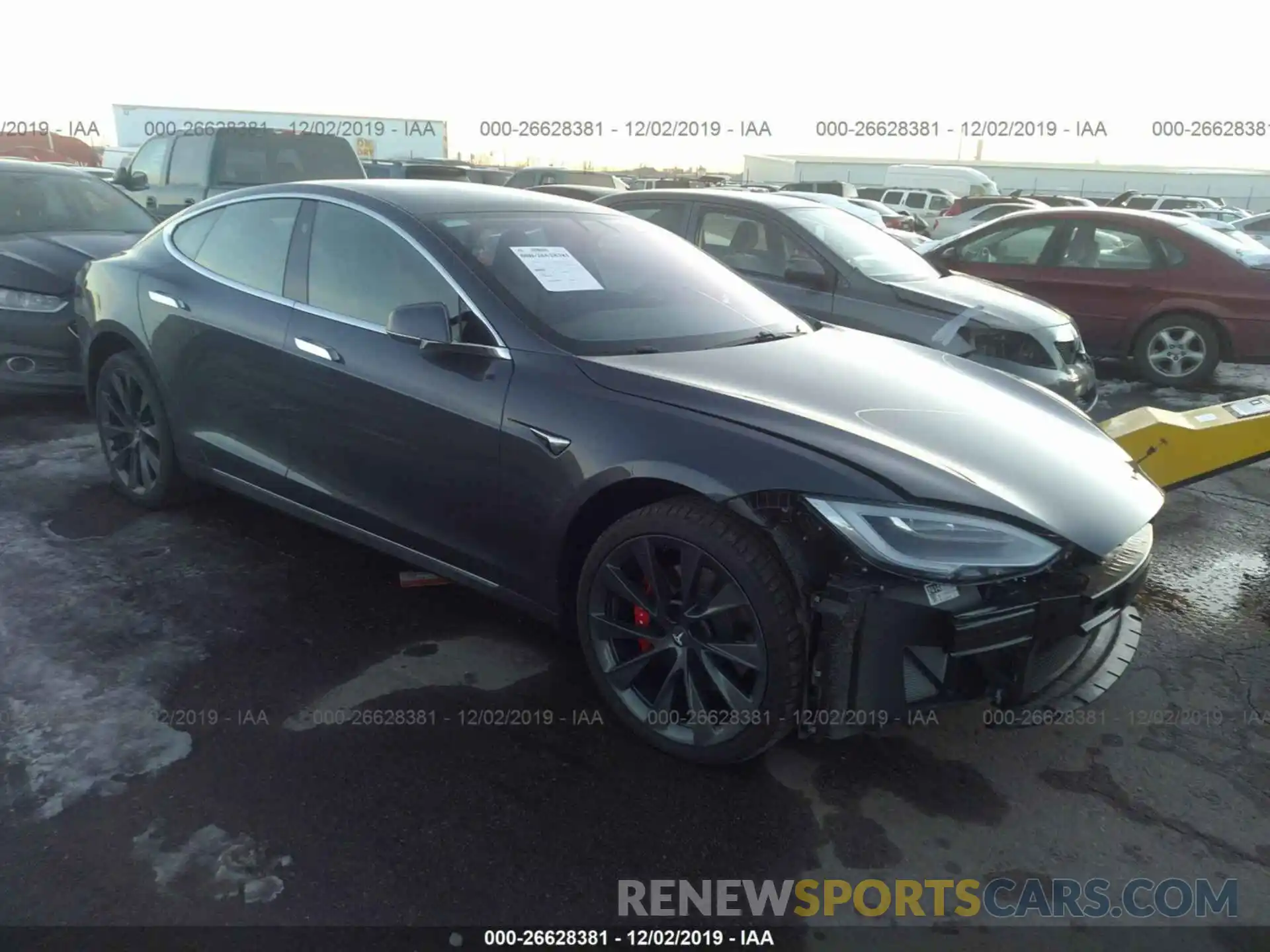 1 Photograph of a damaged car 5YJSA1E41KF340026 TESLA MODEL S 2019