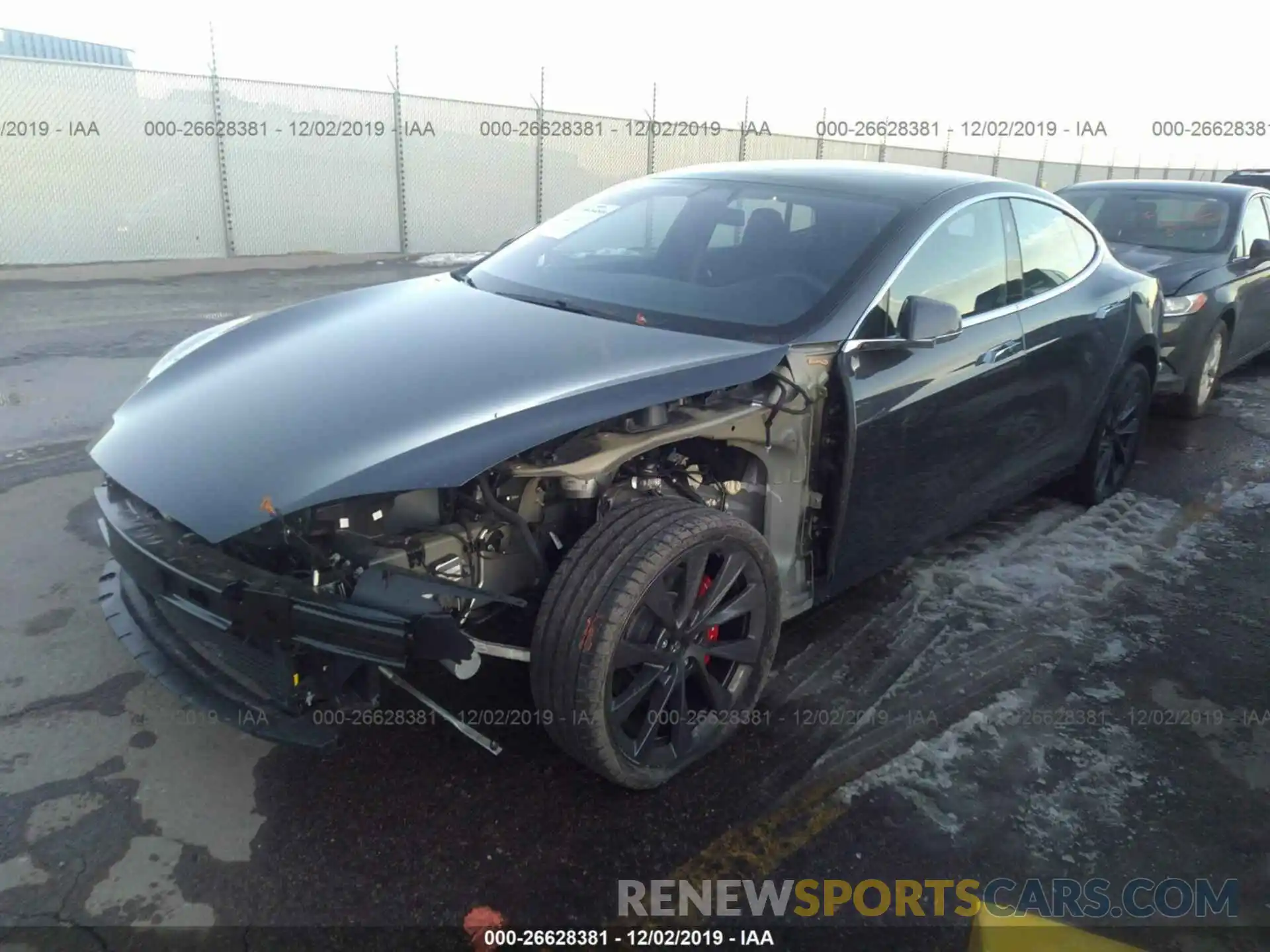 2 Photograph of a damaged car 5YJSA1E41KF340026 TESLA MODEL S 2019