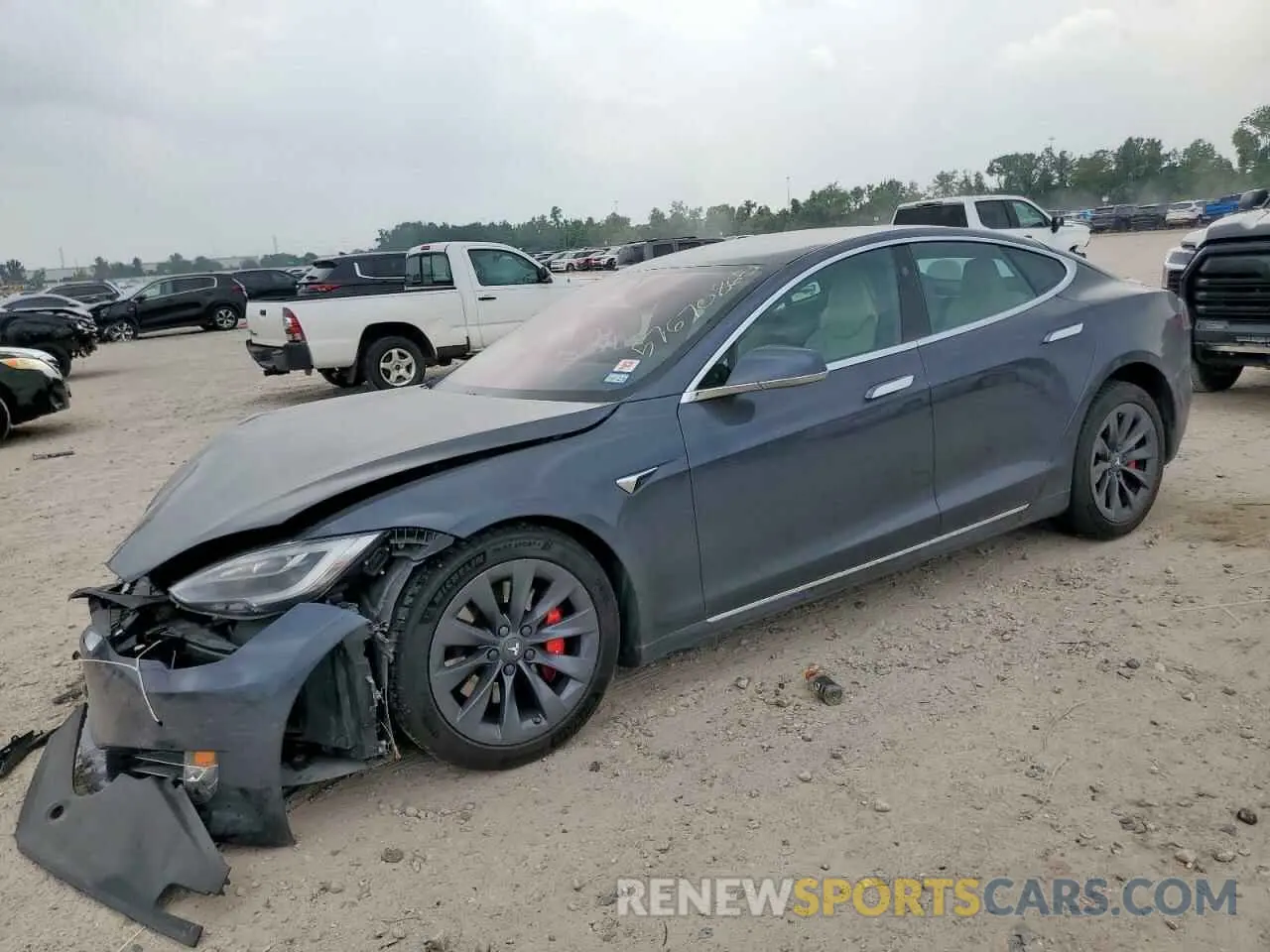 1 Photograph of a damaged car 5YJSA1E44KF349058 TESLA MODEL S 2019