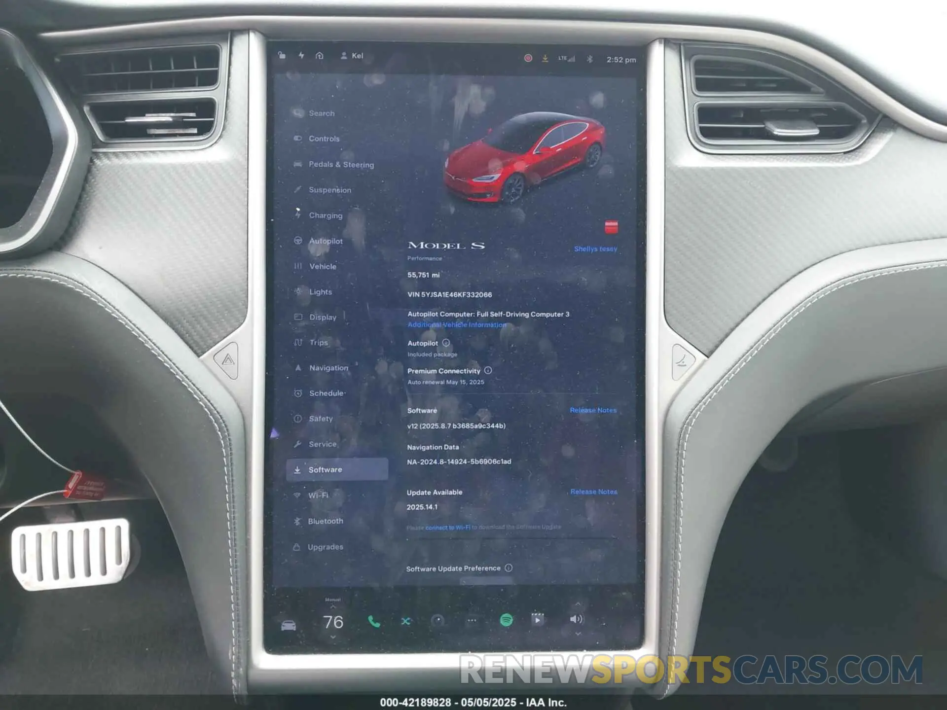 7 Photograph of a damaged car 5YJSA1E46KF332066 TESLA MODEL S 2019