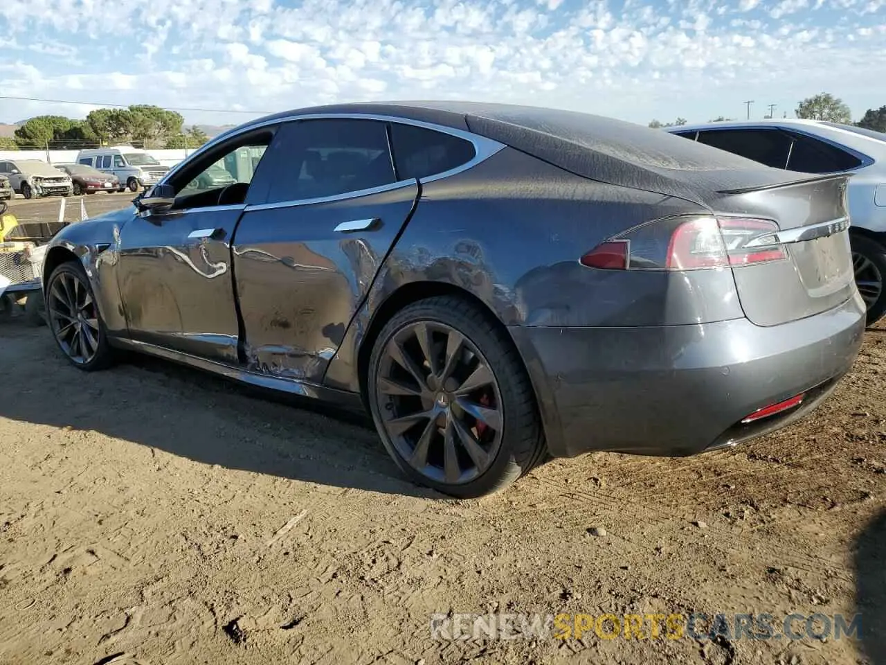 2 Photograph of a damaged car 5YJSA1E49KF313589 TESLA MODEL S 2019