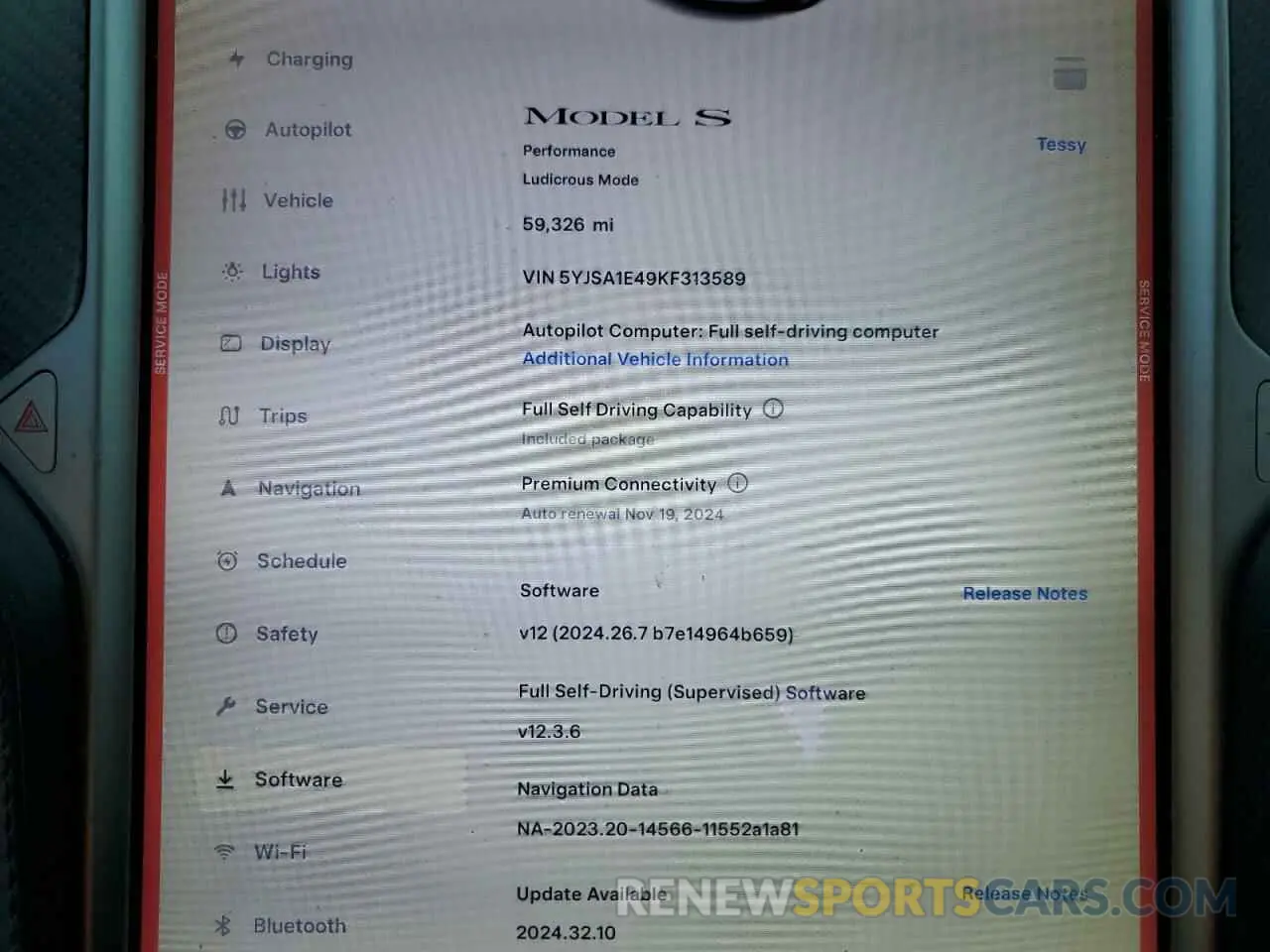 9 Photograph of a damaged car 5YJSA1E49KF313589 TESLA MODEL S 2019