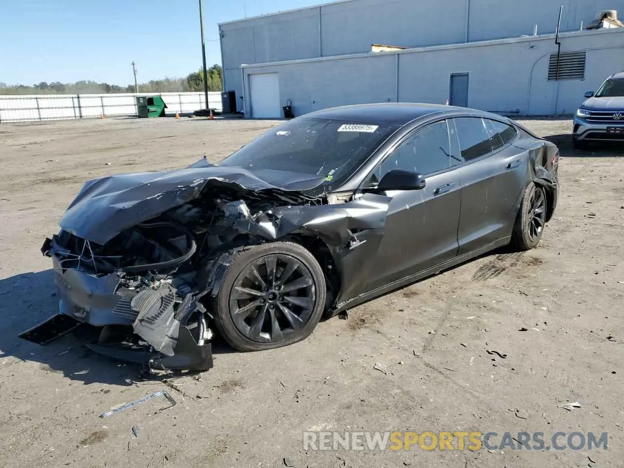 1 Photograph of a damaged car 5YJSA1E20LF390710 TESLA MODEL S 2020