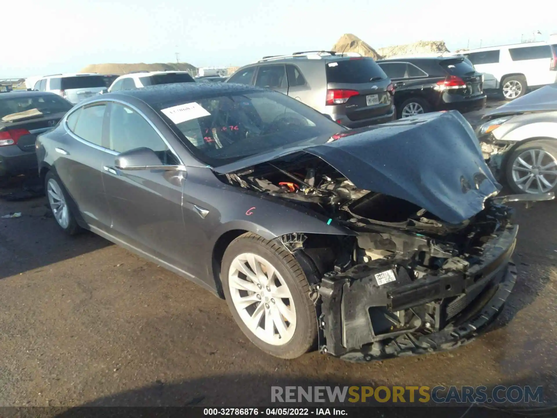 1 Photograph of a damaged car 5YJSA1E21LF349230 TESLA MODEL S 2020