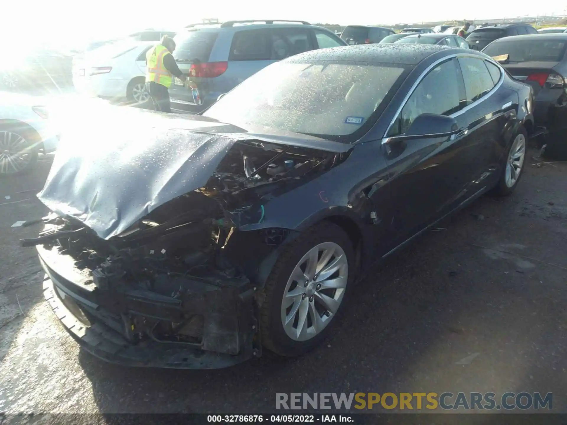 2 Photograph of a damaged car 5YJSA1E21LF349230 TESLA MODEL S 2020