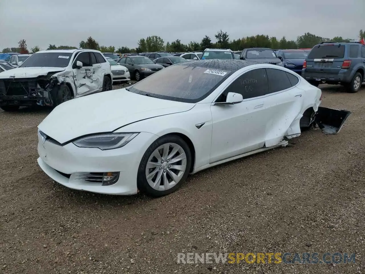 1 Photograph of a damaged car 5YJSA1E22LF356039 TESLA MODEL S 2020