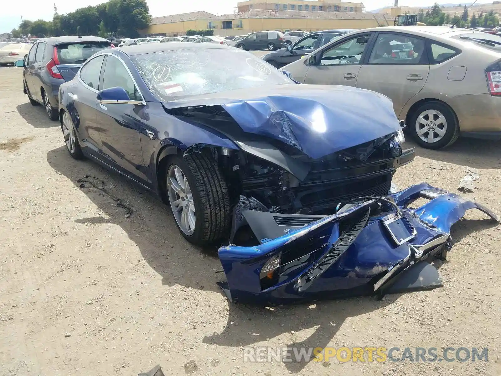 1 Photograph of a damaged car 5YJSA1E22LF399800 TESLA MODEL S 2020