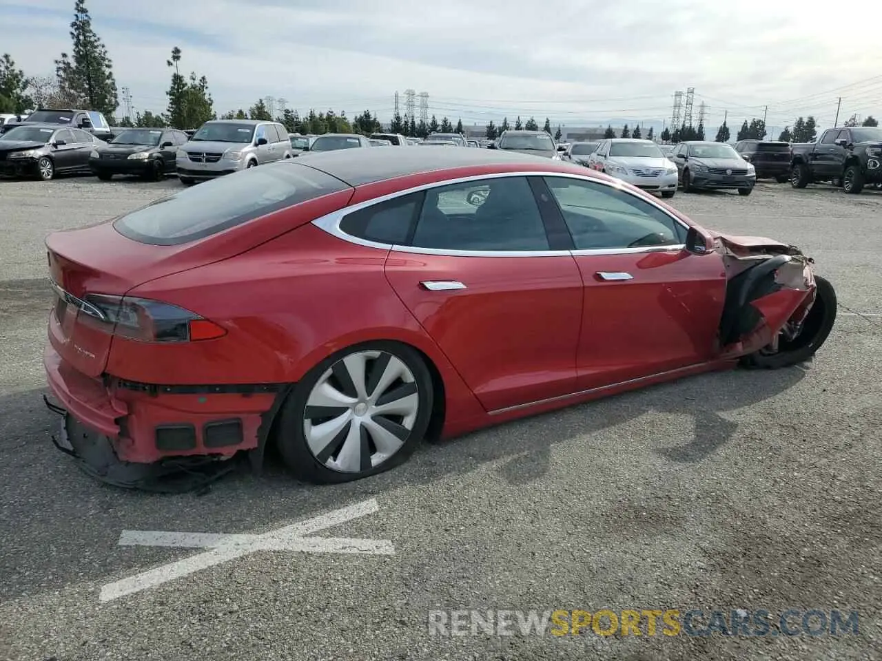 3 Photograph of a damaged car 5YJSA1E22LF401139 TESLA MODEL S 2020