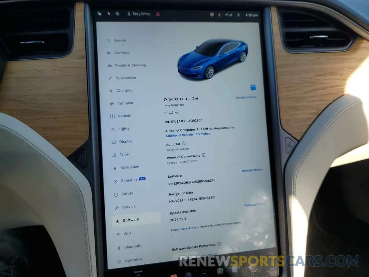 9 Photograph of a damaged car 5YJSA1E23LF362965 TESLA MODEL S 2020
