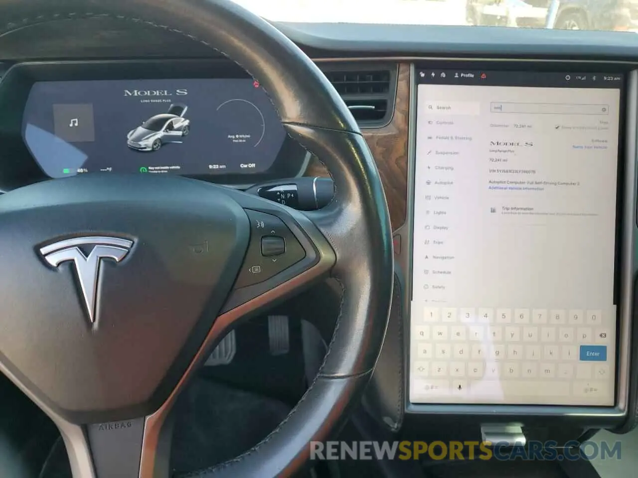 9 Photograph of a damaged car 5YJSA1E23LF366076 TESLA MODEL S 2020